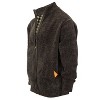 Gioberti Men's Knitted Chenille Cardigan Sweater With Flannel Lining - 3 of 4