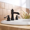BWE 8 in. Waterfall Widespread 2-Handle Bathroom Faucet With Pop-up Drain Assembly in Spot Resist - 2 of 4