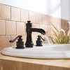 BWE 8 in. Waterfall Widespread 2-Handle Bathroom Faucet With Pop-up Drain Assembly in Spot Resist - image 2 of 4