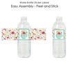 Big Dot of Happiness Floral Let's Par-Tea - Garden Tea Party Water Bottle Sticker Labels - Set of 20 - 2 of 4