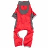 Pet Life (R) Active 'Warm-Pup' Heathered Performance 4-Way Stretch Two-Toned Full Body Warm Up - 4 of 4