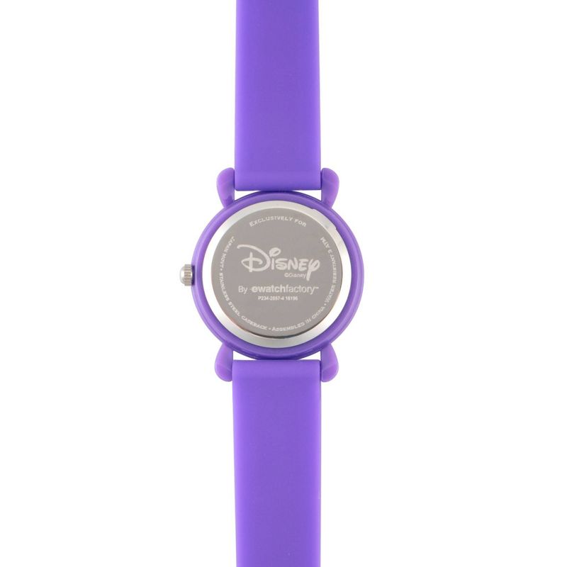 Girls' Disney Minnie Mouse Purple Plastic Time Teacher Watch - Purple, 4 of 6