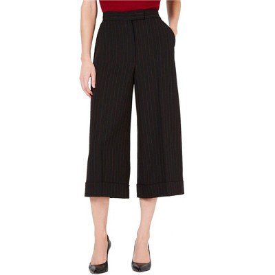 Anne Klein Womens Cuffed Culotte Pants