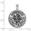 Black Bow Jewelry Sterling Silver Louisiana Lafayette Ragin' Cajuns NCAA Extra Large Pendant - 2 of 3