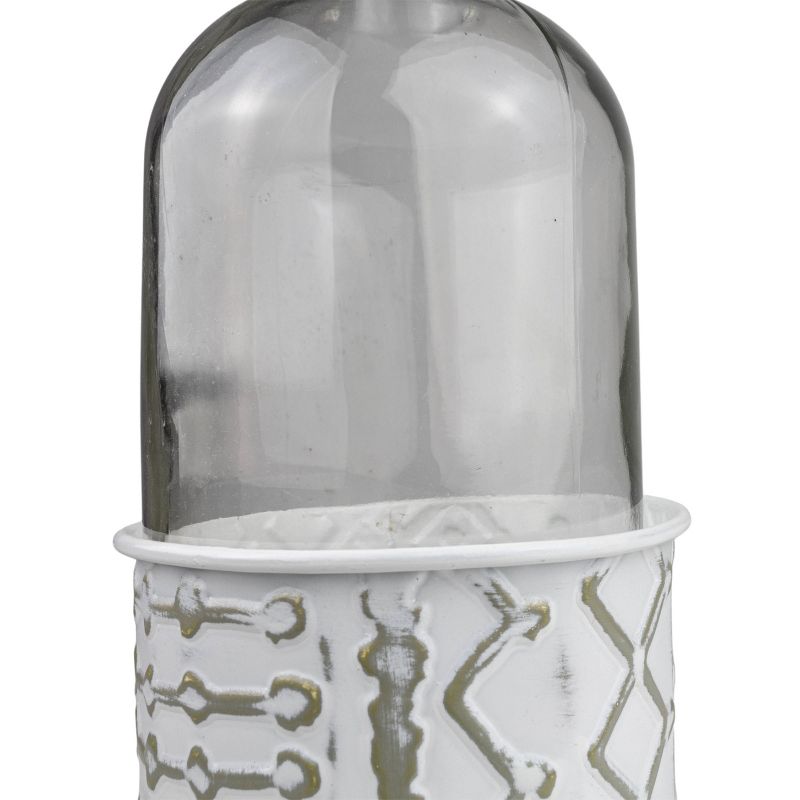 Multi Pattern Bud Vase Metal & Glass - Foreside Home & Garden, 4 of 6