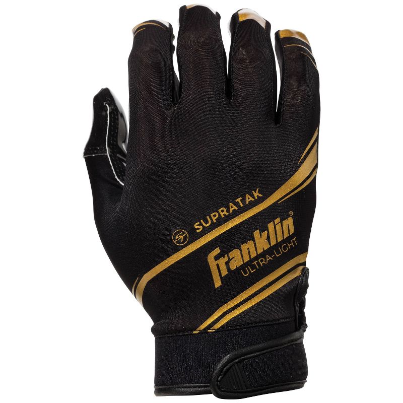 Franklin Sports Supratak Adult Receiver Gloves Black - M, 2 of 4