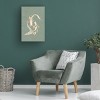 Canvas Wall Art - Sarah Manovski  'Sage Green Gold Koi Fish 1' Wall Art for Living Room, Bedroom, or Office Décor by Trademark Fine Art - 4 of 4