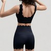 Anna-Kaci Active Women's Scalloped High Waist Athletic Shorts with Soft Stretch Fabric and Seamless Waistband - 4 of 4