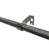 28"x48" Drapery Single Rod Set Finials Modern Pewter Trumpet - Lumi Home Furnishings: Adjustable Curtain Rod, Dark Silver - image 3 of 4