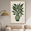 Art Remedy Green Vase II Minimalistic Botanical and Floral Art Prints Framed - 2 of 4