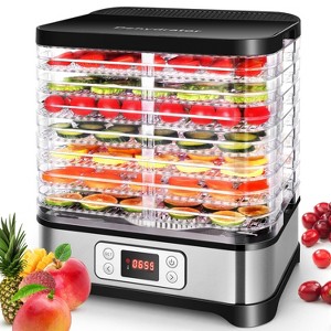 Homdox 400W Food Dehydrator Machine 8 BPA-Free Trays 72H Timer Professional Jerky Fruit Meat Dryer FREE Fruit Roll Sheet - 1 of 4