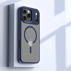 Clotth Skin-feel Magnetic Case for iPhone 17 Pro Max - Transparent Anti-Fall Protective Case for Apple iPhone - 1 of 4