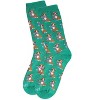 Memoi Women's Cozy Cat Holiday Crew Socks - 3 of 4