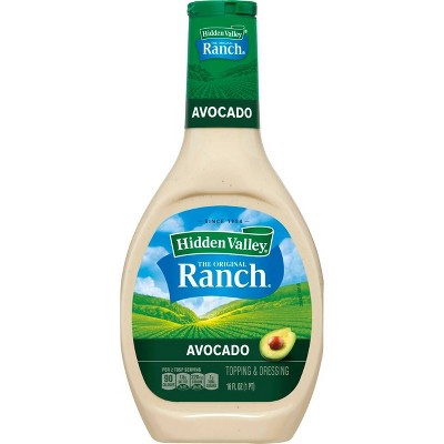 Hidden Valley Avocado Ranch Salad Dressing & Topping - Gluten Free - 16fl oz