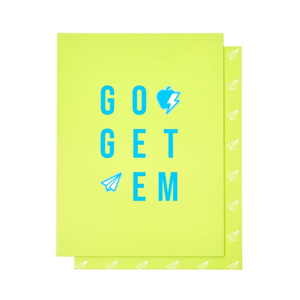 Photos - Accessory 2pk Paper Folders 2 Pocket Go Get Em - Best Year Ever