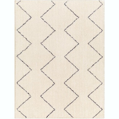 Sussexhome Lattice Collection Cotton Heavy Duty Low Pile Area Rug , 2' x  3', Banana Cream Yellow