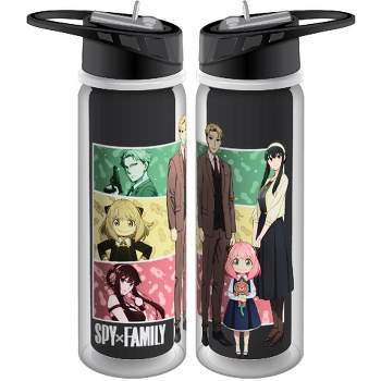 Spy x Family Characters 16 Oz Plastic Water Bottle