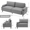 80in Modern Couch with Cup Holders, Deep Seat Sofa Couch - 2 of 4