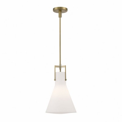 Norwell Lighting Izel 1 - Light Pendant in  Antique Brass