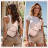 Unique Bargains PU Leather Hiking Cycling Convertible Anti-Theft Mini Sling Bag - 2 of 4