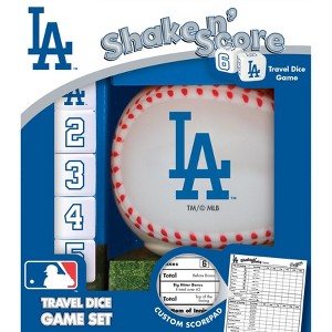 MasterPieces Officially Licensed MLB Los Angeles Dodgers Shake N' Score Dice Game for Age 6 and Up. - 1 of 4