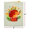Paper Love Frndly 3D Birthday Pop Up Card, Birthday Hedgehog, Handcrafted - 100% Recycled and Eco-Friendly, 8" x 6" Cover - 2 of 4