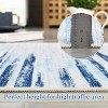 Washable Modern Rug, Low Pile, Non-Slip, Stain Resistant Striped Bohemian Carpet for Living Room Bedroom Dining Office - 4 of 4