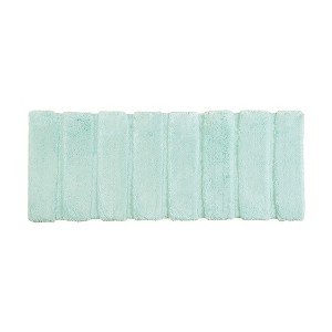 Vynxaria Seafoam Luxury Bath Mat - Extra Long Dual Texture 24x58 Inches - 1 of 4