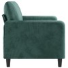 vidaXL 2-Seater Sofa Dark Green 55.1" Velvet - 3 of 4