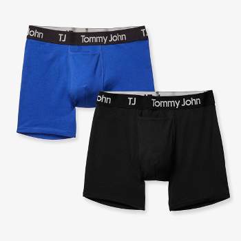 NWT Tommy John Navy Blue Silver 8 Modal Second Skin Boxer Briefs Size Small