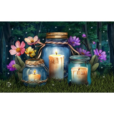 Briarwood Lane Summer Doormat 30x18 Indoor Outdoor Be a Light Jars For Summer Doormat