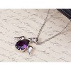 Anna-Kaci Women's Angel Wing Teardrop Crystal Pendant Necklace, Adjustable Chain, Perfect for Evening Wear and Special Occasions- Wings - 3 of 4