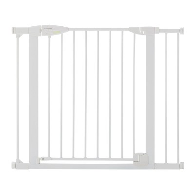 white stair gate