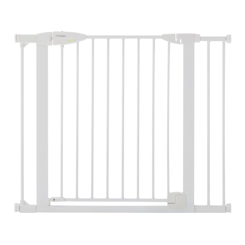 Toddleroo by North States Bright Choice Auto-Close Baby Gate - White -  29.75&#34;-40.5&#34; Wide, 1 of 7