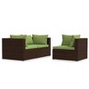 vidaXL Garden Lounge Set Brown, Green - 2 of 4