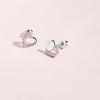 Girls' Two in One Heart Screw Back Sterling Silver Earrings - In Season Jewelry - 4 of 4