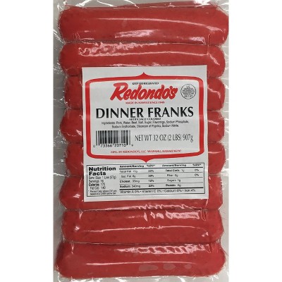 Redondo's Dinner Franks - 32oz