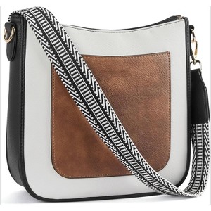Crossbody Bags for Women Trendy Vegan Leather Hobo Handbags Fashion Shoulder Purse - 1 of 4