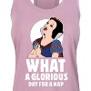 Women's - Disney Princess - Snow White Nap Graphic Racerback Tank - 2 of 4