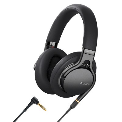 Sony MDR1AM2B Wired High-Resolution Audio Over-Ear Headphones with Built-In Remote and Microphone