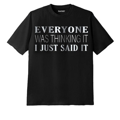 KingSize Men's Big & Tall Slogan Graphic T-Shirt
