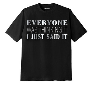 KingSize Men's Big & Tall Slogan Graphic T-Shirt - 1 of 3