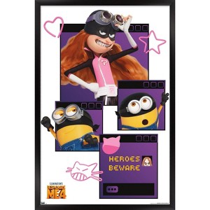 Trends International Illumination Despicable Me 4 - Heroes Beware Framed Wall Poster Prints - 1 of 4