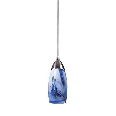 Elk Home Milan 1 - Light Pendant in  Satin Nickel