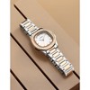 HONGGE Women's Rose Gold Stainless Steel Watch – Square Dial Analog Quartz Watch with Crystal Markers, Luminous Hands & 3ATM Waterproof - 3 of 3
