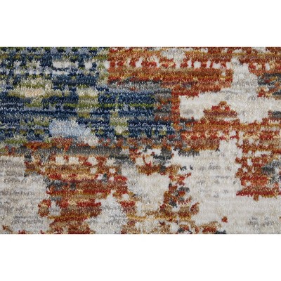 Sonora Abstract Multicolor Viscose Rectangular Rug 2' x 3'