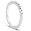 Pompeii3 1/4 Ct Diamond Wedding Ring 10K White Gold Womens Stackable Anniversary Band - 3 of 4