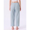 INSPIRE CHIC Women's Pajama Bottoms Fleece Elastic Waistband Loungewear Warm & Soft Long Pants - 4 of 4