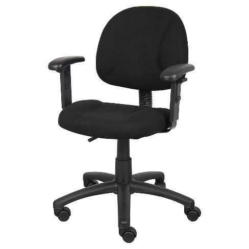 Posture Chair With Adjustable Arms Black - Boss Office Products : Target