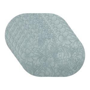 REGALWOVEN Placemats Set of 6 Leather Placemats for Kitchen Dining Table Decor Waterproof Heat Resistant Table Placemats - 1 of 4